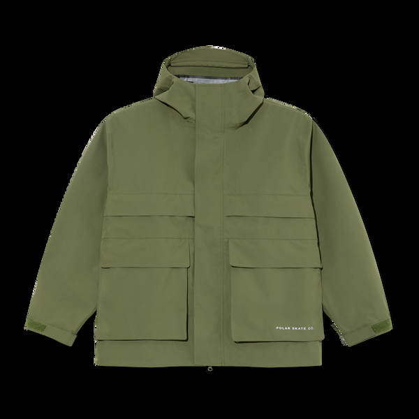 polar skate co. Cargo Shell Jacket - Moss Green