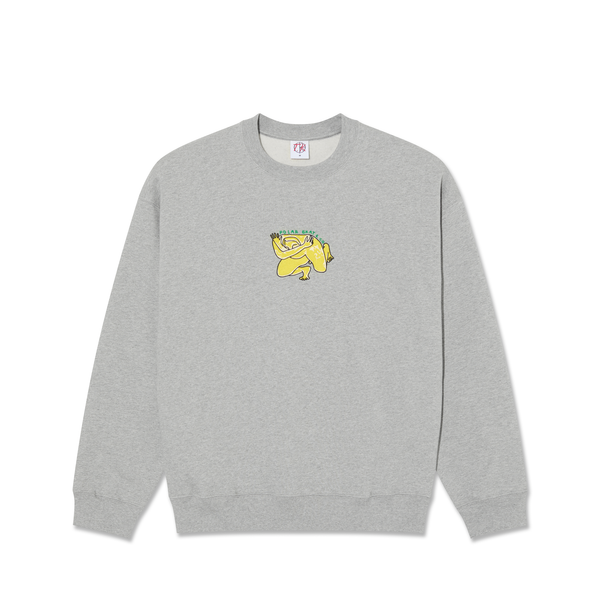 polar skate co. Dave Crewneck | Shy Bow - Heather Grey