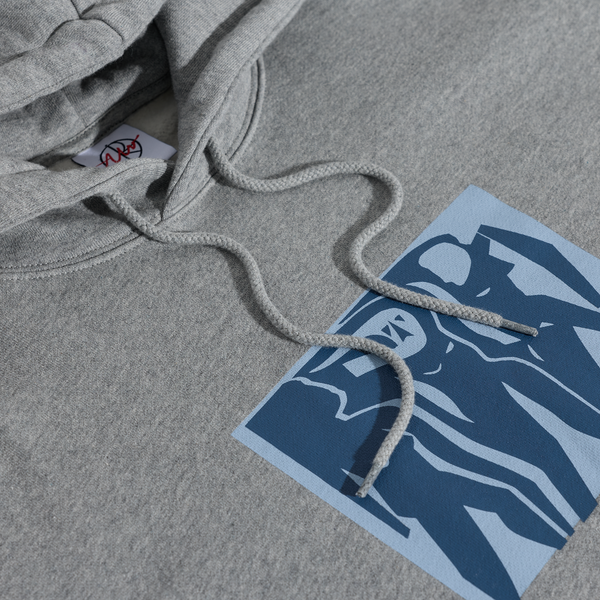 Polar Skate Co. Dave Hoodie | Cut Outs - Heather Grey