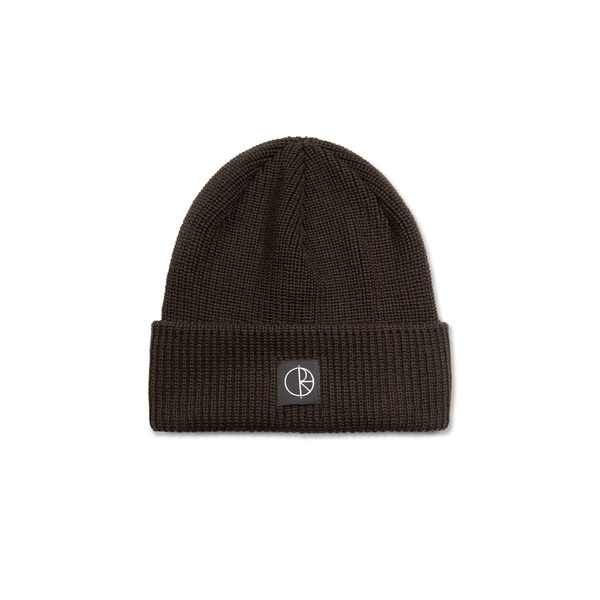polar skate co. Double Fold Merino Beanie - Brown