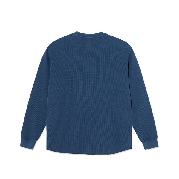Polar Skate Co. Dylan LS Tee | Waffle - Space Blue