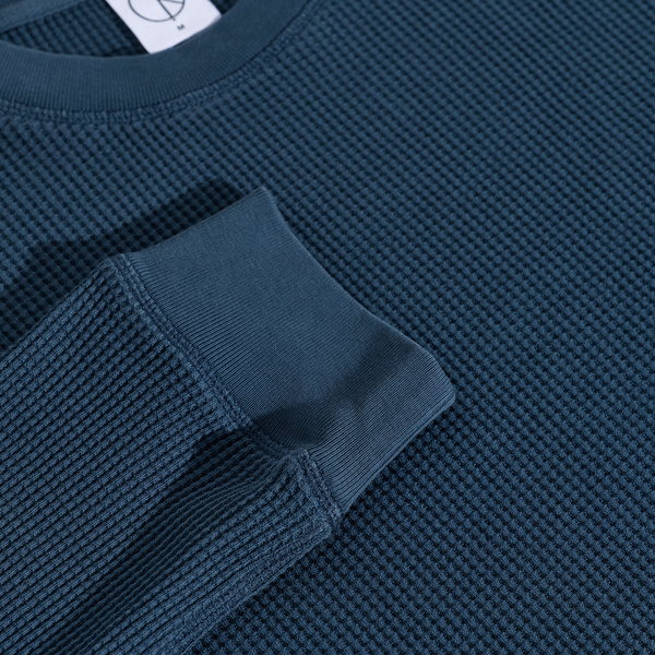 Polar Skate Co. Dylan LS Tee | Waffle - Space Blue
