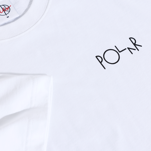 Polar Skate Co. Fill Logo Tee | Happy Sad - White