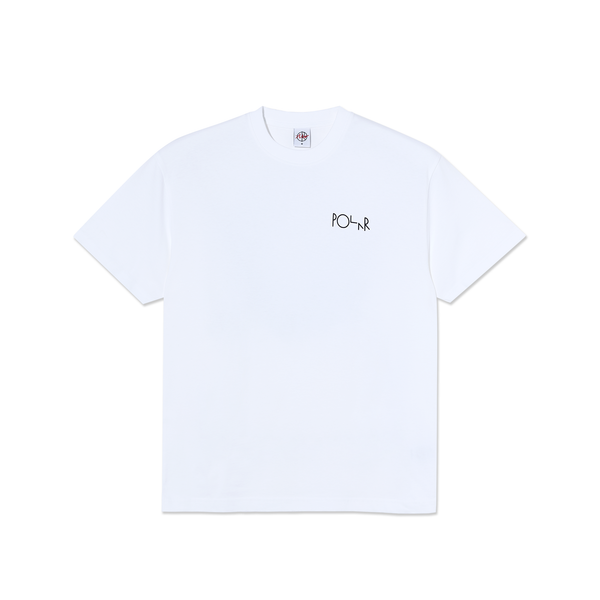 polar skate co. Fill Logo Tee | Happy Sad - White
