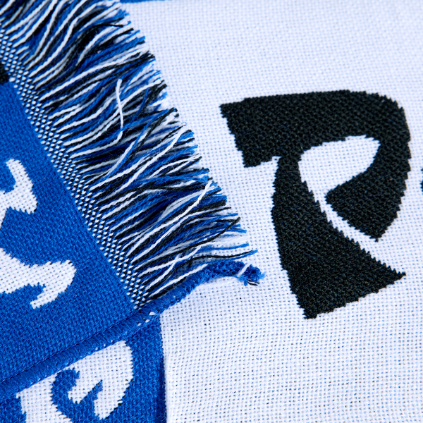 Polar Skate Co. Football Scarf | Checkers - Blue