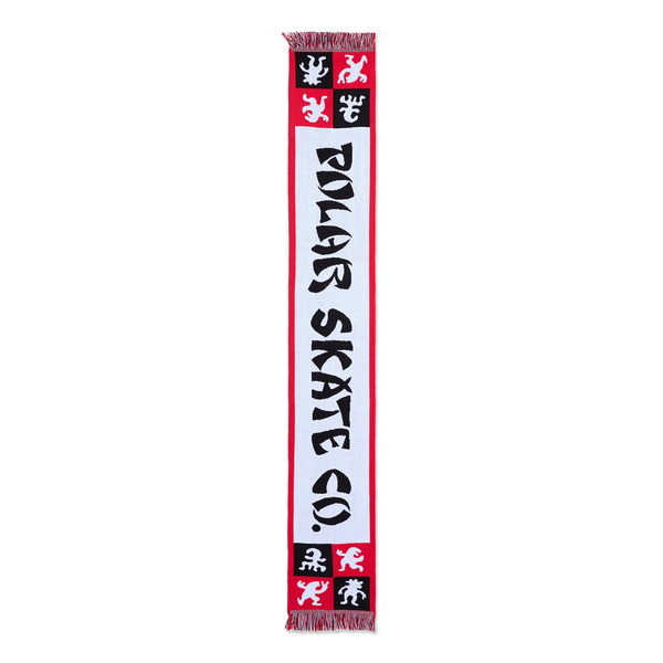 Polar Skate Co. Football Scarf | Checkers - Red