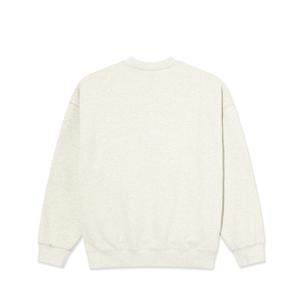 Polar Skate Co. Frankie Crewneck - Ivory Grey Melange