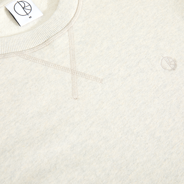 Polar Skate Co. Frankie Crewneck - Ivory Grey Melange