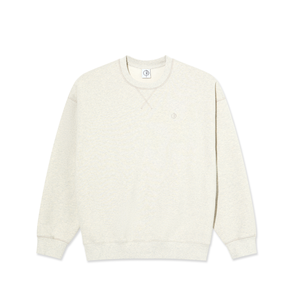 polar skate co. Frankie Crewneck - Ivory Grey Melange
