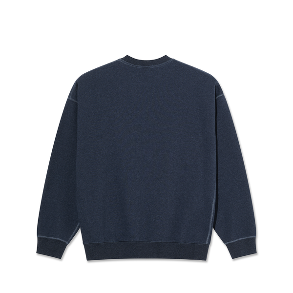Polar Skate Co. Frankie Crewneck - Navy Melange