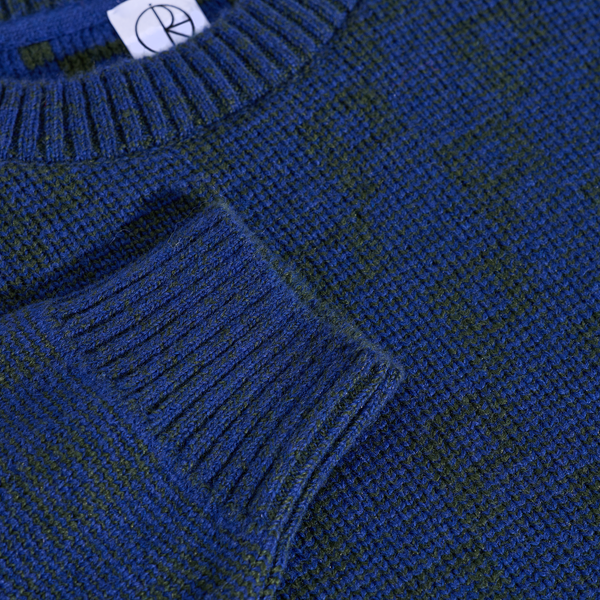 Polar Skate Co. George Sweater | P Pattern - Blue/Green