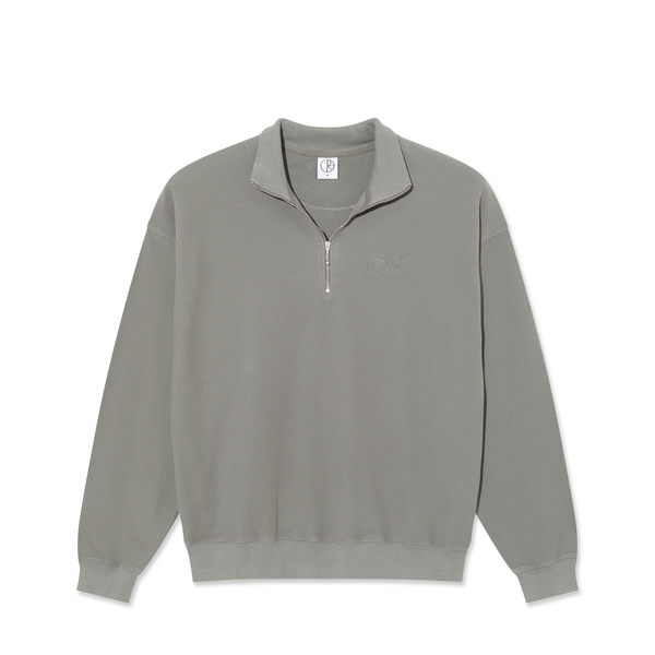 polar skate co. Half Zip LS Shirt | Pique - Grey
