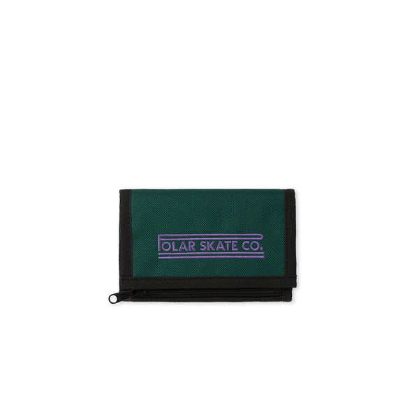 polar skate co. Key Wallet | Stretch Logo - Dark Green