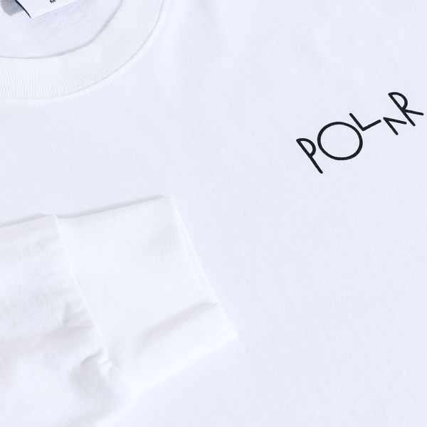 Polar Skate Co. LS Tee | Dunes - White
