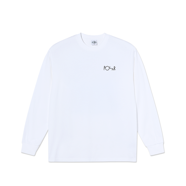 polar skate co. LS Tee | Dunes - White