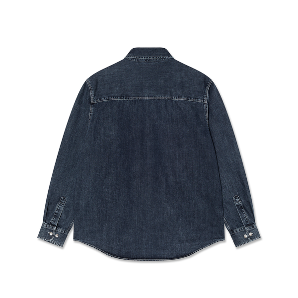 Polar Skate Co. Mike LS Shirt | Denim - Washed Blue