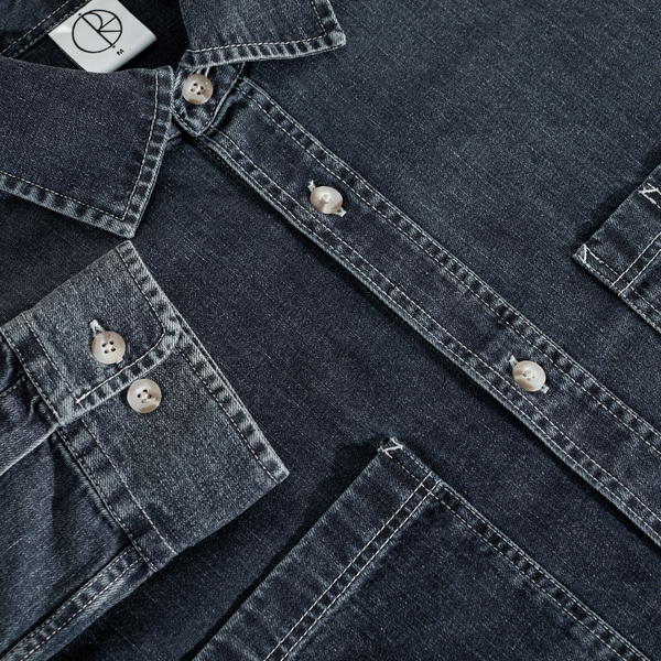 Polar Skate Co. Mike LS Shirt | Denim - Washed Blue