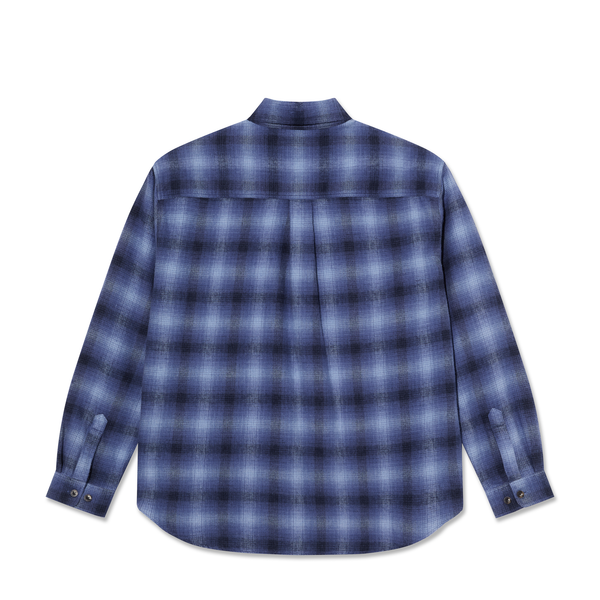 Polar Skate Co. Mitchell LS Shirt | Shadow Check - Blue