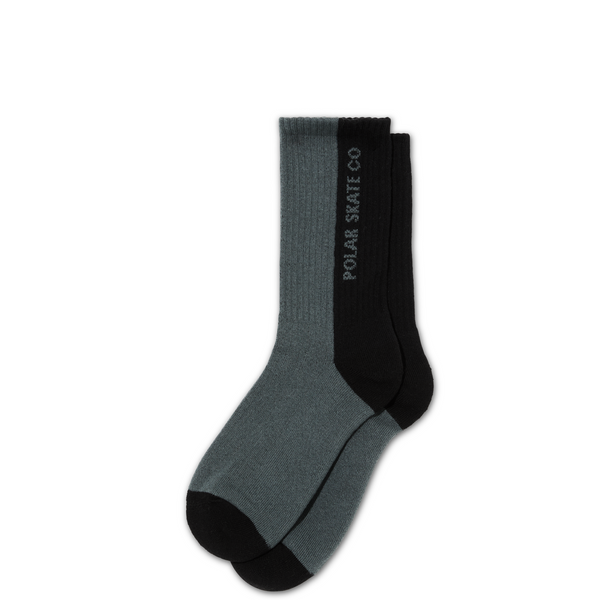 polar skate co. Rib Socks | 50/50 - Black