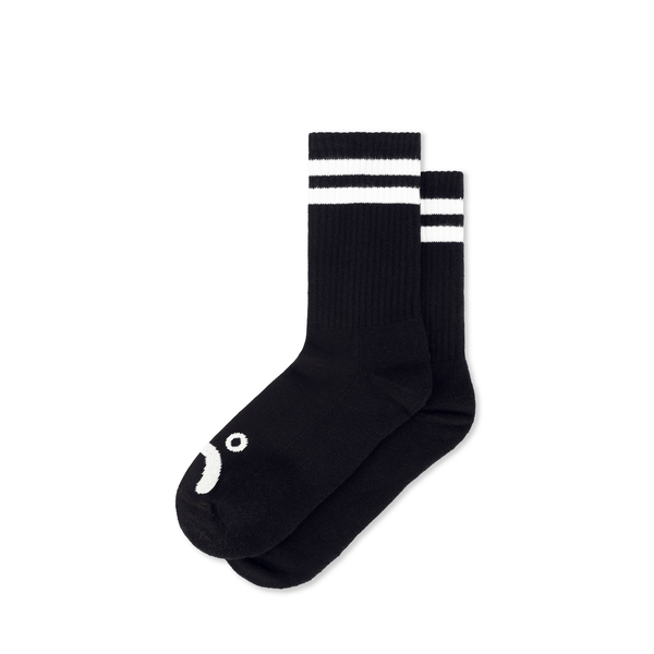 polar skate co. Rib Socks | Happy Sad - Black