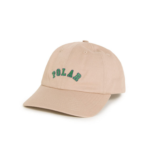 polar skate co. Sai Cap | College Logo - Ecru