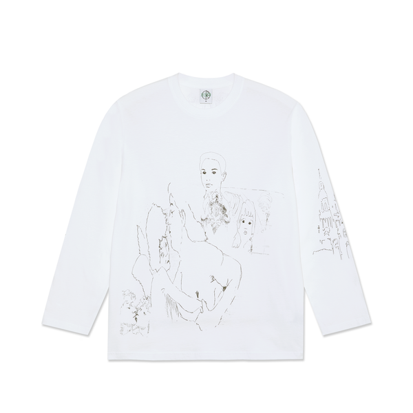 polar skate co. Steve LS Tee | Reve - White