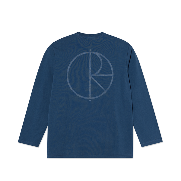 Polar Skate Co. Steve Tee LS | Stroke Logo - Space Blue
