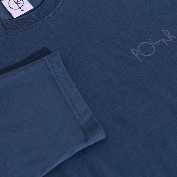 Polar Skate Co. Steve Tee LS | Stroke Logo - Space Blue