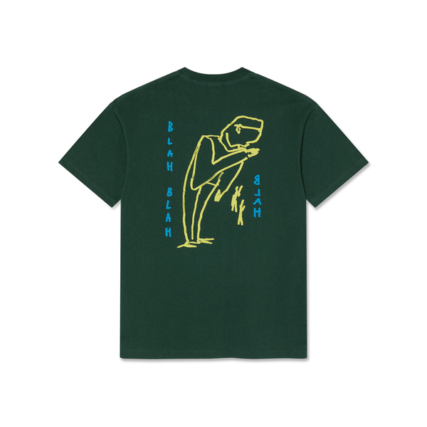 Polar Skate Co. Tee | Blah Blah Blah - Dark Green