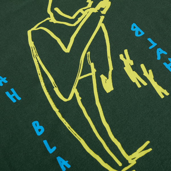Polar Skate Co. Tee | Blah Blah Blah - Dark Green