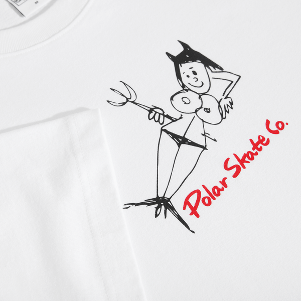 Polar Skate Co. Tee | Devil Woman - White