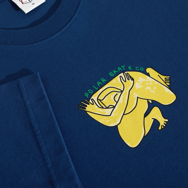 Polar Skate Co. Tee | Shy Bow - Deep Royal Blue