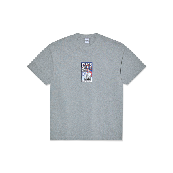 polar skate co. Tee | Take A Seat - Heather Grey