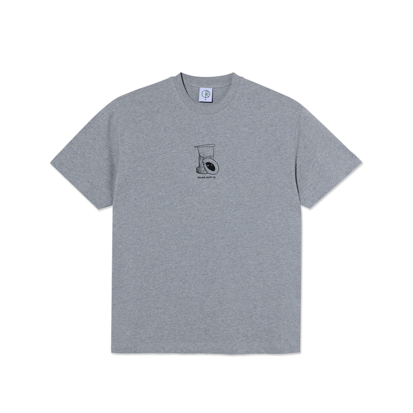 polar skate co. Tee | Toilet - Heather Grey