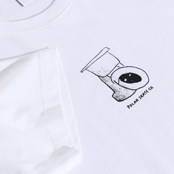 Polar Skate Co. Tee | Toilet - White