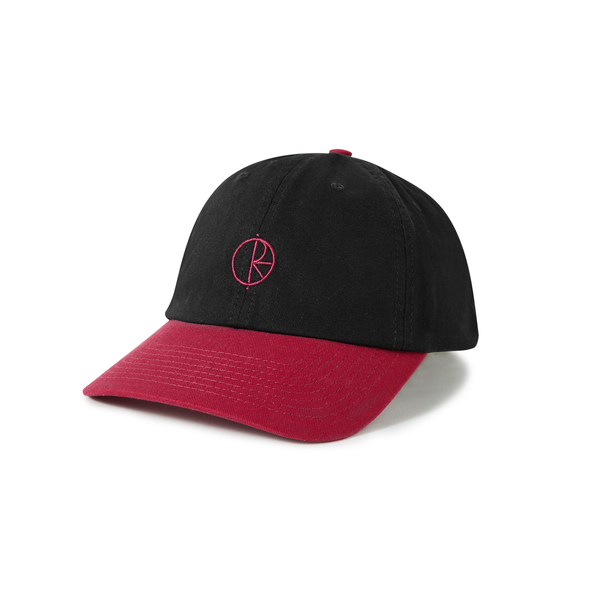 polar skate co. Sai Cap | Stroke Logo - Black / Redcurrant