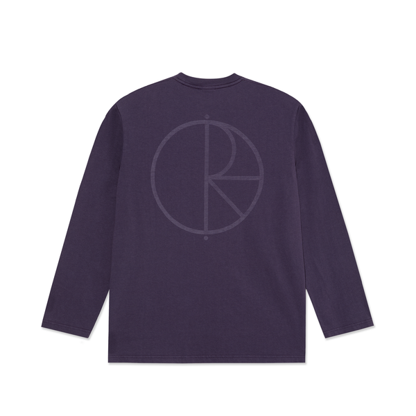 Polar Skate Co. Steve LS Tee | Stroke Logo - Dark Violet