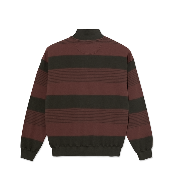 Polar Skate Co. Surf Half Zip LS Shirt - Dirty Black/Brownstone