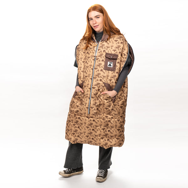 poler Stuff CAMP VIBES Reversible Napsack - Goomer Brown