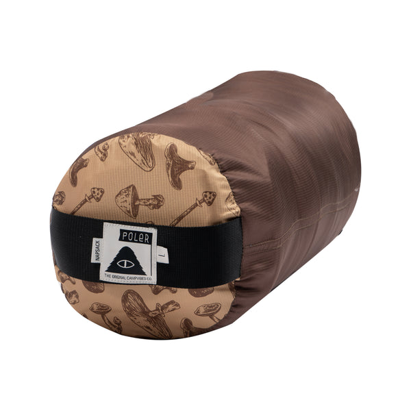 poler Stuff CAMP VIBES Reversible Napsack - Goomer Brown