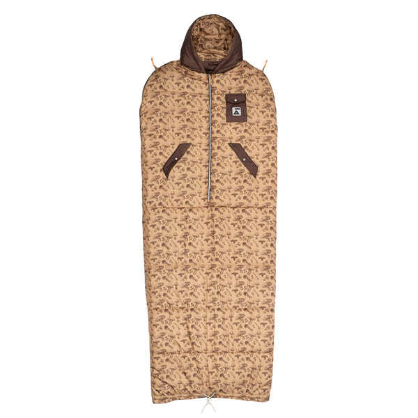 poler stuff CAMP VIBES Reversible Napsack - Goomer Brown