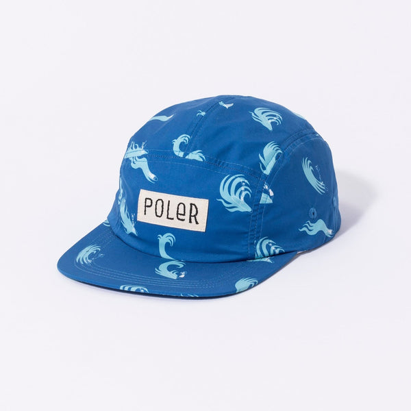 poler stuff ALL OVER 5PANEL CAP NAVY