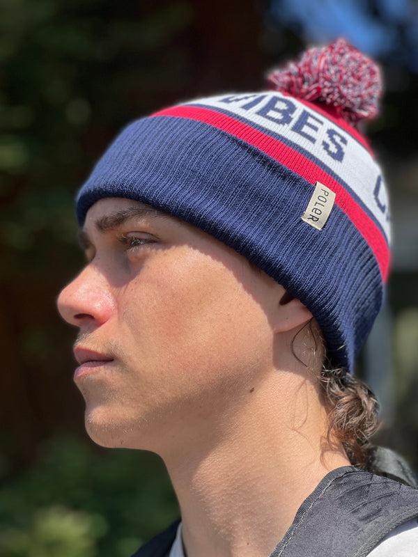 Poler Stuff CAMP VIBES Beanie Blue