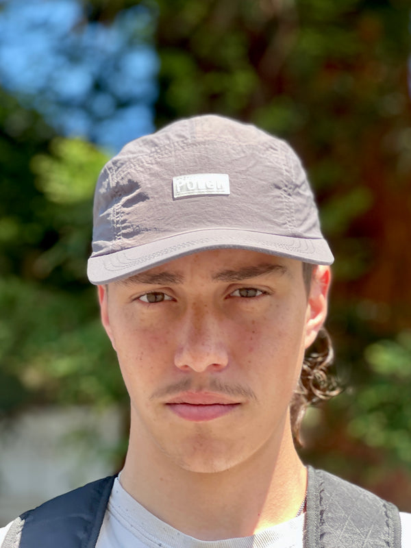 Poler Stuff FURRY FONT NYLON 5 PANEL CAP GRAY