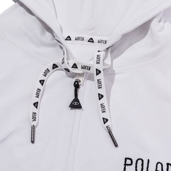 Poler Stuff FURRY FONT QUICK DRY ZIP HOOD WHITE