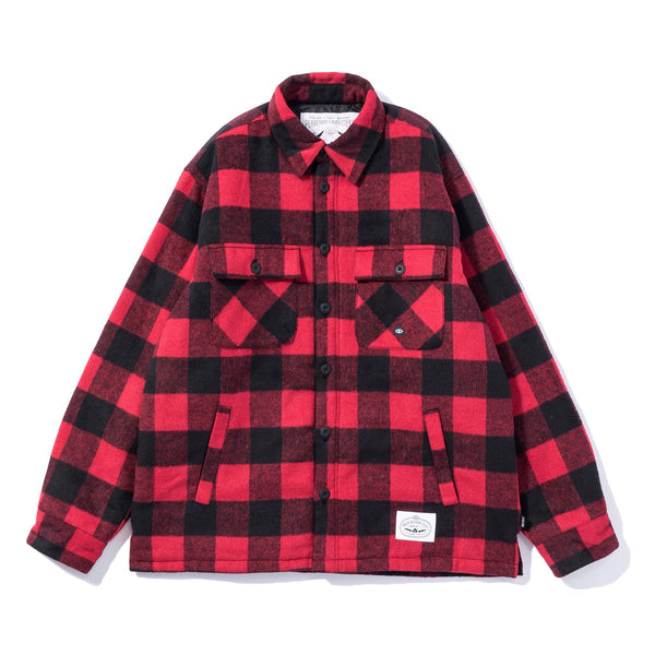poler stuff INSULATED WOOL OVERSHIRT JACKET RED