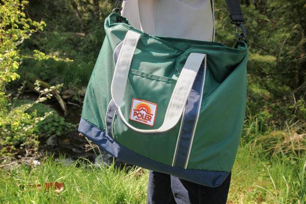 Poler Stuff LARGE TRANSPORT TOTE BLUE & GREEN