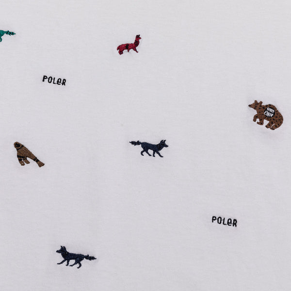 Poler Stuff PRM WASH EMB TEE ANIMAL BLACK