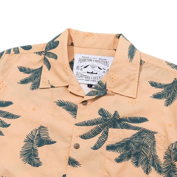 Poler Stuff SHIRRING NYLON SHIRT BEIGE