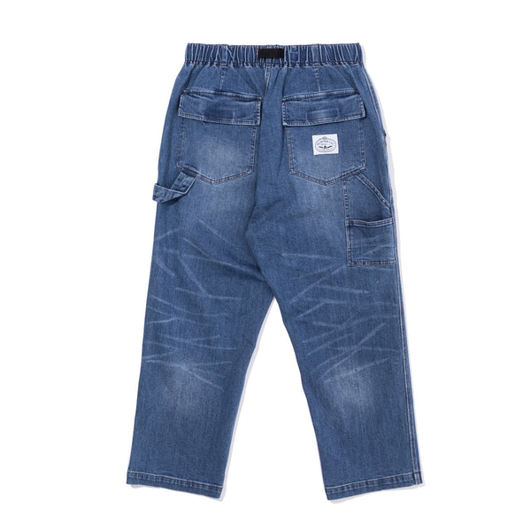 Poler Stuff STRETCH DENIM PAINTER PANTS LIGHT BLUE